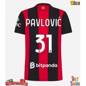AC Milan Strahinja Pavlovic #31 Replica Home Stadium Shirt for Women 2026-27 Short Sleeve